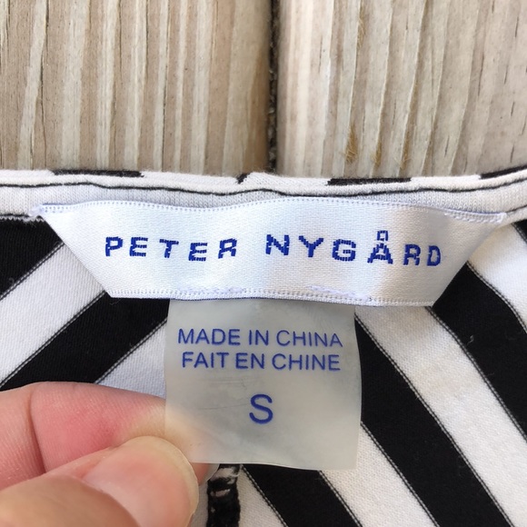 LIKE NEW! - Peter Nygård Mitered Stripe Tank Dress - Picture 2 of 5